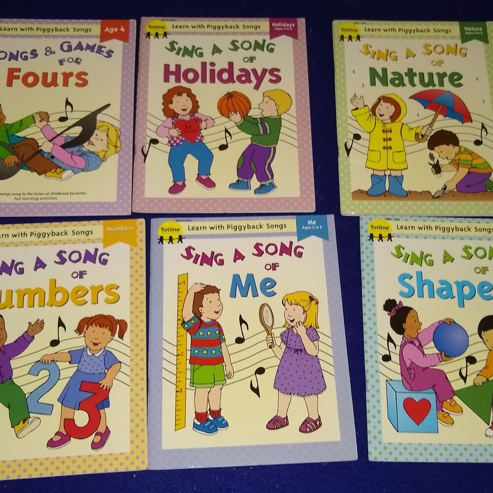 Totline Sing a song of: Shapes, Me, Holidays, Nature, Numbers, Games for Fours